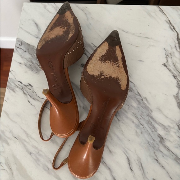 Vintage Oscar De La Renta Kitten Heels - Picture 6 of 7